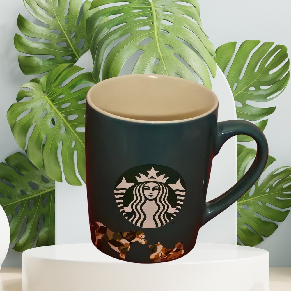 Starbucks Green Ceramic Mug